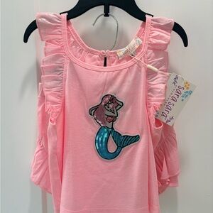 Pink Mermaid Kids Top by